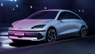 hyundai ioniq 6 design debut front purple city