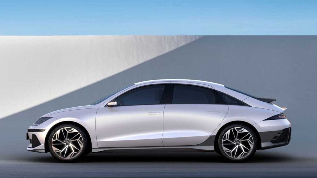 hyundai ioniq 6 design debut profile perspective