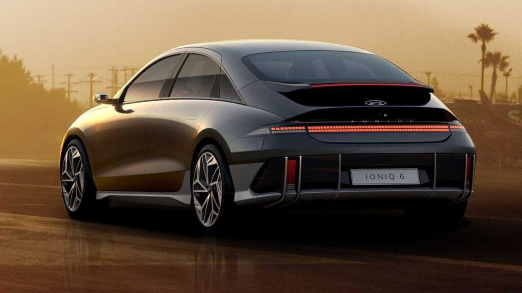hyundai ioniq 6 design debut rear corner